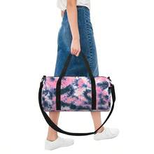 Tie-Dye Pattern Printed Large Capacity Travel Duffel Bag Travel Bag Handbag Luggage Bag For Travel For Business For Vacation Holiday Portable Multifunction Unisex Weekender Bags
