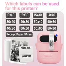 Marklife Marklife P50 Pro Bluetooth Label Maker Machine With Tape(1Roll/3Rolls), Wireless Label Printer, Versatile App With 100 Fonts And 1000+ Icons, Inkless Labeler For Home, Kitchen, School, Office Organization, White