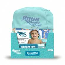 Aqua SwimSchool Sunshade Bucket Hat With Sun Shield For Infants, Blue, Unisex - 1 - View 2