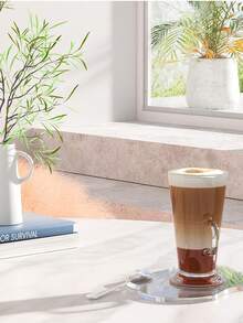 1个透明亚克力杯垫，不对称云朵造型，隔热保温，可作杯垫或桌面垫，适用于厨房、餐厅、卧室，是生日、毕业、返校的理想礼物，也是必备的学习用品。 - 無色 - 查看 5