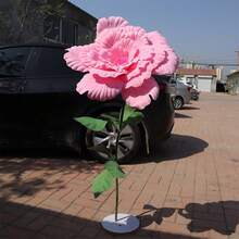 Giant Flowers For Decoration Artificial Peony Flower Head Large Fake Flower For Background Wedding Display Stage Party Decor