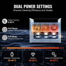 KFFKFF 15L Ultra Cleaner, 360W Digital Ultrasonic Cleaning Machine With Gentle Mode & Upgraded Degassing, 40kHz Industrial Ultrasound Cleaner With Heater & Timer For Retainer, Jewelry, Tools