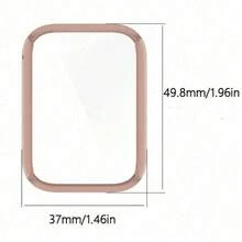 Glass+PC Case Compatible With Xiaomi Mi Band 9 Pro Hard Bumper Built-In Ultra-HD Tempered Glass Protector For MiBand 9 Pro Cover Accessories