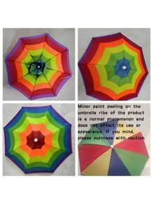 1pc Colorful Umbrella Hat, Hands-Free Foldable Top Umbrella Hat For Outdoor Sun Protection, Suitable For Fishing, Hiking, Camping, Biking, Beach, And Commuting. High-Quality Sun And Rain Protection, Lightweight And Portable Outdoor Accessory, Vivid Colors, Weather-Resistant Headwear. (Color And Style Random)