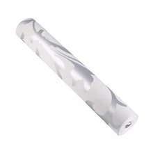 Carta da parati in tessuto non tessuto goffrata di lusso per camera da letto, carta da parati 3D verticale, argento Parole chiave