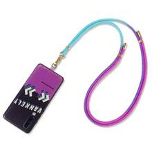 Nuevo cordón ajustable de 150 cm para teléfono móvil con degradado de color a la moda, estilo bandolera cruzada de alta calidad y duradera anti-pérdida, para usar en exteriores