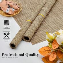 Washable Vinyl Placemats Set Of 4 For Indoor/Outdoor Use - A-khaki - View 8