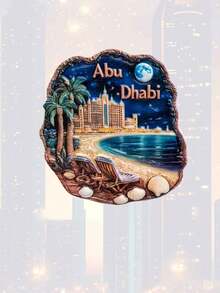 1pc UAE Souvenir Khalifa Tower Refrigerator Magnet, High-End Home Decoration Magnetic Sticker Gift - Multicolor - View 16
