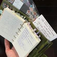 دفتر ملاحظات ثلاثي الطي M5 قطعة واحدة ، دفتر مدون لسجل معين ، مثقوب ، جدول ، لوازم مدرسية ، العودة إلى المدرسة