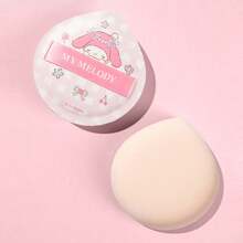 Miniso Sanrio My Melody Cotton Candy Air Puff Makeup Sponge, Cartoon Heart-Shaped Cosmetic Tool, Cute Beauty Gift - Pink - View 1