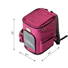 Foldable Pet Backpack Carrier – Soft-Sided Travel Bag For Small Dogs & Cats, Breathable, Dual-Entry