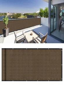 1 pieza Enrejado de privacidad para balcón, cortina parasol, cortina parasol de alta calidad para enrejado, toldo, parasol, red de privacidad y protección solar para enrejado de apartamento, aislamiento de plantas, cortina parasol, impermeabilidad reforzada, apta para jardín exterior, balcón, terraza, piscina, muebles de exterior - Multicolor - Ver 2