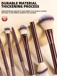 2/10 Stücke Make-up-Werkzeugset, enthält: 7 Make-up-Pinsel + 1 Make-up-Schwamm + 1 Mini-Make-up-Schwamm + 1 Polster-Puff, Make-up-Pinselset, Make-up-Pinselset, Make-up-Pinselset, vollständiges Make-up-Werkzeugset, Make-up-Pinselset, vollständiges Make-up-Werkzeugset, Make-up-Pinselset, Make-up-Pinselset, Make-up-Geschenkboxset - Verschiedenfarbig - Übersicht 3