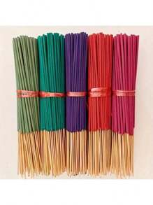 30pcs/Pack Incense Sticks - Lavender, Sandalwood, Jasmine, Sage, Rose, Milk, Dragon's Blood, Lemongrass - Natural Wooden Bamboo Sticks, Suitable For Home Decor, Yoga, Meditation, Home And Office