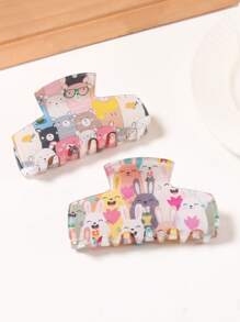 1 Stück 8,9CM süße lächelnde Katze Haarclip für Frauen - süßes PVC Haaraccessoire mit leuchtenden Farben, perfekt als Muttertagsgeschenk oder für den täglichen Gebrauch, Haaraccessoire