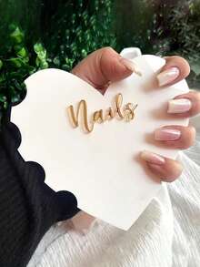 Beautizon Nailartlab 1pc Heart-Shaped Nail Shooting Props, Acrylic Nail Display Board, Nail Salon Supplies, Suitable For Nail Photography, Display Tools Accessories - Multicolor - View 3