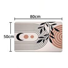 1 pieza Alfombra decorativa, alfombra de piso para baño/cocina de superficie suave y mullida, de estilo minimalista clásico, con diseño abstracto de líneas, geométrico y floral, cómoda y anti-fatiga, para decoración del hogar - Multicolor - Ver 13