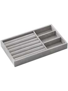 1 Stück transparente 3-lagige 72-Fach Schmuckaufbewahrungsbox für Damen Ohrringe, Ringe, Ketten, Armbänder. Schubladenart 3-lagige 72-Fach abnehmbare Großraum-Nagel- und Nageldekorations-Organizer
