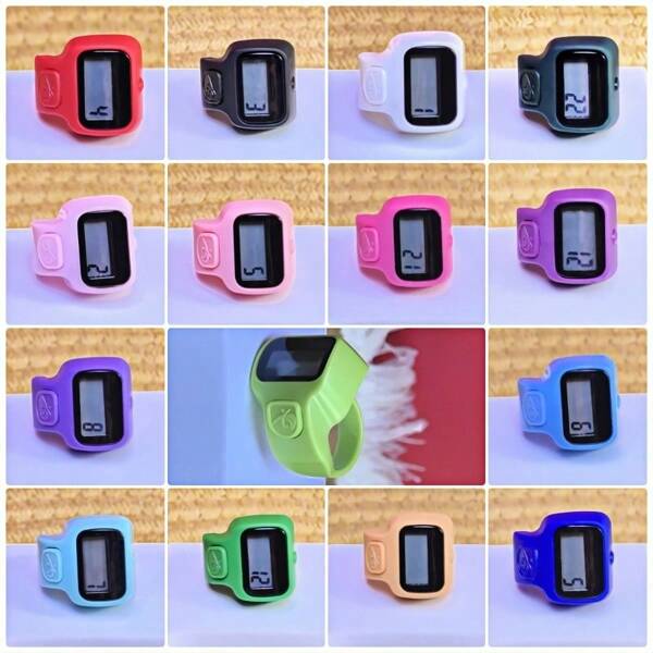 1pc-2pcs-3pcs-4pcs Electronic Counter, Portable Compact Ring Style Digital Counter, Convenient Finger Ring Counter For Middle East Arab Praying, Skipping, Sports, Yoga, Counting, Lapidary, Reciting Sutras, Kowtowing, Ring Counter