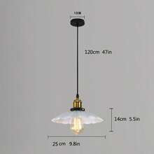 1 件复古飞碟吊灯铁艺吊灯，单头餐厅/酒吧复古工业风格酒店装饰，不含灯泡