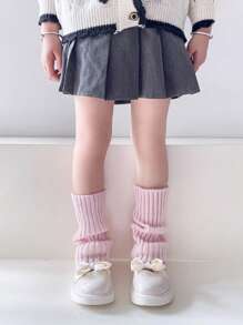 1 pereche jambiere pentru copii, jambiere lejere de culoare solidă pentru primăvară și toamnă, ciorapi de prințesă cu tub drept fără toc, jambiere Lolita pentru toamnă și iarnă