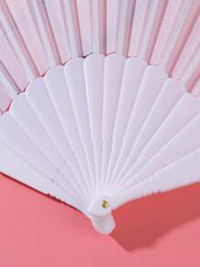 1/2/3PCS Ethereal Crinkled White Hand Fan ✧ Customize As Qixi Keepsake/Christmas Decor/Wedding Prop ✧ Year-Round Ceremonial Charm~Hanfu Accessories ✧ Bridal Bouquet Fan ✧ Festive Gifts ✧ Summer Breeze Companion