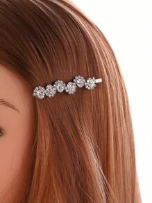 3pcs Rhinestone Decor Bobby Pin Royal Hair Clips Claw Clips Hair Claws Hair Barrettes, School Stuff, Looks Of Party