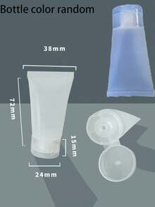 Plastic Toothpaste Tube And Facial Cleanser Dispenser Bottle, Travel Friendly, With Bottle Connector And Dispenser Bottle, Convenient Toothpaste And Facial Cleanser Refill Home Accessory, Easy To Refill Toothpaste And Facial Cleanser, Airplane Accessories, Travel Accessories - Multicolor - View 8