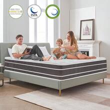 Matratze 140x190 cm - Höhe 28 cm - Memory Foam - Luxus - Anti-Milben - 7 Zonen Komfort- Taschenfedern - Mittlere Härtegrad H3- Ergonomischen - Kaffeebraun - Übersicht 5