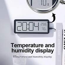 Digital Wall Clock, Large Display Digital Alarm Clock, Multi-Function Temperature & Humidity Display, USB/Battery Powered Alarm Clock, Room Decor, Bedroom Decor, Dorm Decor, Back To School Decor, School Surprise, Home Decor, Study Supplies