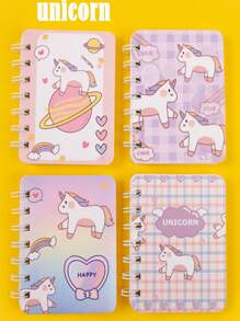 4 قطع دفتر بحجم A7 ، 80 صفحة ، دفتر تخطيط ، دفتر كتابة ، لوازم مدرسية ومكتبية ، بحجم محمول ، مناسبة للعودة إلى المدرسة ، التخرج ، هدايا عيد الأطفال ، جوائز تعليمية