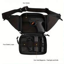 CCW Certified Waist Bag-Concealed Gun Pocket, Quick Zipper, Waterproof Tactical Waist Bag