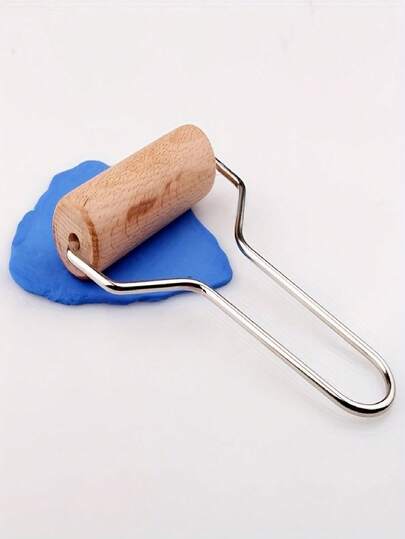 1 Stück Holzgriff Ton Stange Roller für Keramik - langanhaltend Rollwerkzeug für weichen Ton, ohne Batterieladebetrieb, geeignet für Handwerker und Hobbyisten, Handwerkzeuge | Dekorativer Ton Stange Roller | Holzgriff Roller, Ton Stange Roller Werkzeug