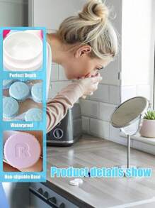 6PCS/2PCS/1PC Simple Contact Lens Case Double Box Beauty Contact Lens Storage Box Single Double Box Double Piece Beauty Contact Lens Case