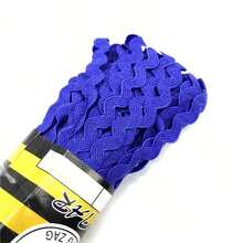 1 pieza 15 yardas Cinta en zig zag de 6mm de poliéster Cinta DIY para manualidades, material para decorar bodas, fiestas, Navidad, lazos - Elige colores - Ver 13