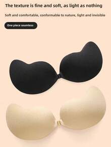 1/2 件硅胶乳贴 - 可重复使用自粘式聚拢垫 - 女士隐形内衣，低调内衣配件，让您每天都充满自信