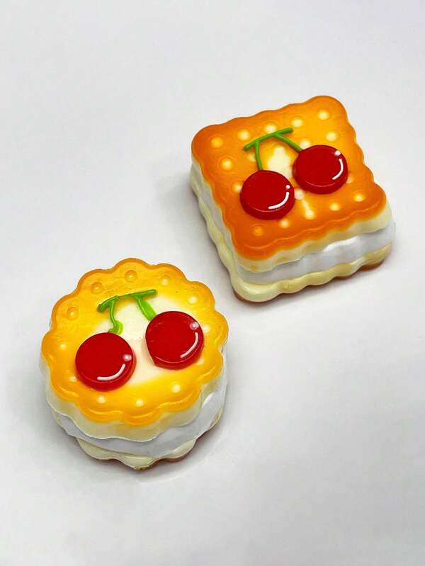 Cherry Cream Biscuit Squeeze Toy, Stress Relief Back To School Small Gift, Party Favors