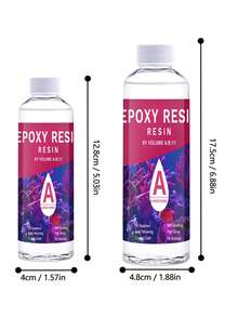 1:1 环氧树脂 240/500ml 水晶透明环氧树脂套装，适用于 DIY 艺术、木工、珠宝制作、杯垫、模具铸造环氧树脂 - 低粘度，适合初学者和专业人士 - Epoxy Resin - 查看 2