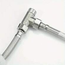 High Quality Stainless Steel 1/2" T Shape Connector, Home, Industrial, Automotive And Garden Use Quick Connect Distributor, Durable 201 Stainless Steel, Well-Fitted, Multiple Styles Available, Industrial Pipe | T Connector | Stainless Steel Structure