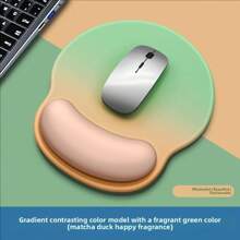 1 pieza/2 piezas Temporada de regreso a la escuela, temporada de regreso a la escuela, alfombrilla de ratón de silicona de color degradado antideslizante y minimalista, y alfombrilla de ratón de color sólido para oficina y juegos