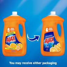 Ajax Ultra Liquid Dish Soap Orange Scent, Triple Action, 90 Fl Oz Bottle