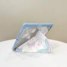 Ốp lưng Butterfly DANYCASE tương thích với iPad A16 2025, Air 11/13, M2/M3, Pro 11/13, M4 2024, Air thế hệ 4/5/10 10.9 inch, Pro thế hệ 11, 9, 8, 7 10.2 inch, Pro 12.9 inch, 4, 5, 6. Ốp bảo vệ trong suốt dạng gập chữ Y. - Bướm chuyển màu - Xem 5
