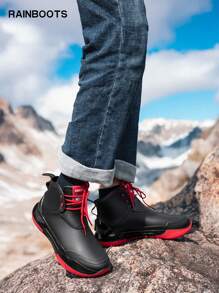 Unisex Short Rain Boots, Comfortable, Anti-Slip, Waterproof, Suitable For Hiking, Jungle, Outdoor Activities, Couples Rain Boots