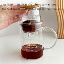 1 件装新款泡茶杯，耐热玻璃茶壶，适合家庭和办公室，花茶冲泡器，返校