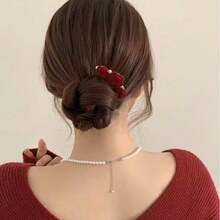 Luxury Chinese Style Faux Pearl 4-Prong Hair Comb, Hairpin For Buns And Updos Combs For Hair Side Comb, Wedding, Bridesmaids Gifts, Hair Accessories, Head Accessories