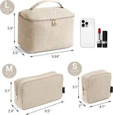 Makeup Bags - Beige - View 3
