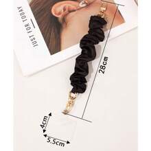 Short Phone Chain Wrist Strap With Big Coil Phone Case Holder