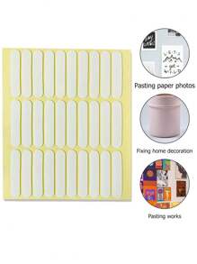 30 comprimés/feuille Bande adhésive double face spéciale pour pratique de nail art, support d'ongle long. Bande adhésive double face pour pratique de nail art, film pour ongles, accessoires pour ongles, outils pour ongles, outils de nail art, rentrée scolaire, ongles, outils pour ongles à clipser.