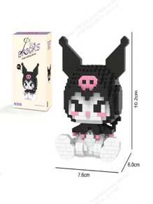 Sanrio 1pc Sanrio Character Brick Model Kit - Collection Tabletop Decoration Figurines - Educational Puzzle Creative Gifts For Birthdays, Christmas, Best For Christmas