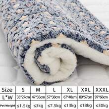 Estera de franela para mascotas, cama para perros y gatos, estera gruesa para dormir, manta para perros, estera para cachorros, gatitos, cama para perros pequeños y grandes YH62 - Una estrella azul - Ver 13